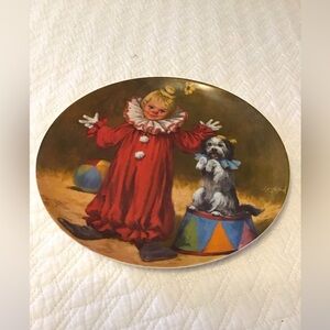 “Tommy the Clown” Limited Edition Collector Plate - 1982 Reco